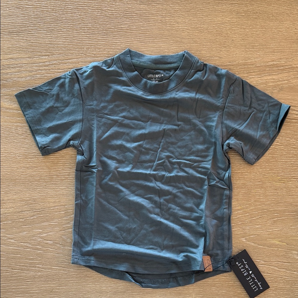 Little Bipsy Boys' Slate Gray Short Sleeve Tee